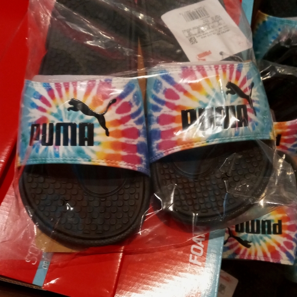 6 PUMA🍭Tie Dye Women's Slides - Limited Edition! - Picture 7 of 8